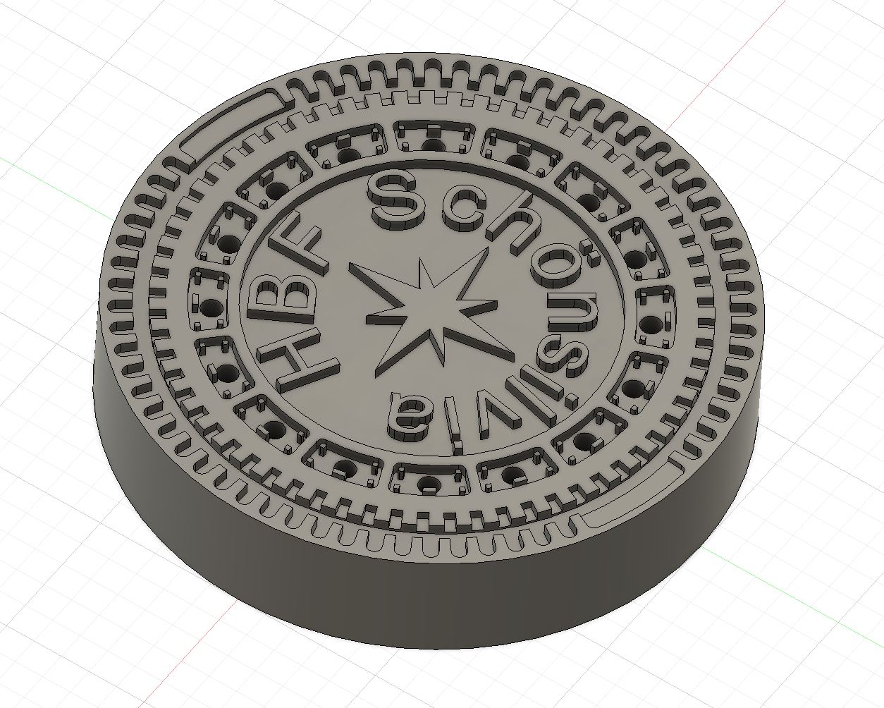 Gullideckel mit "Wunschtext" – Bild 2