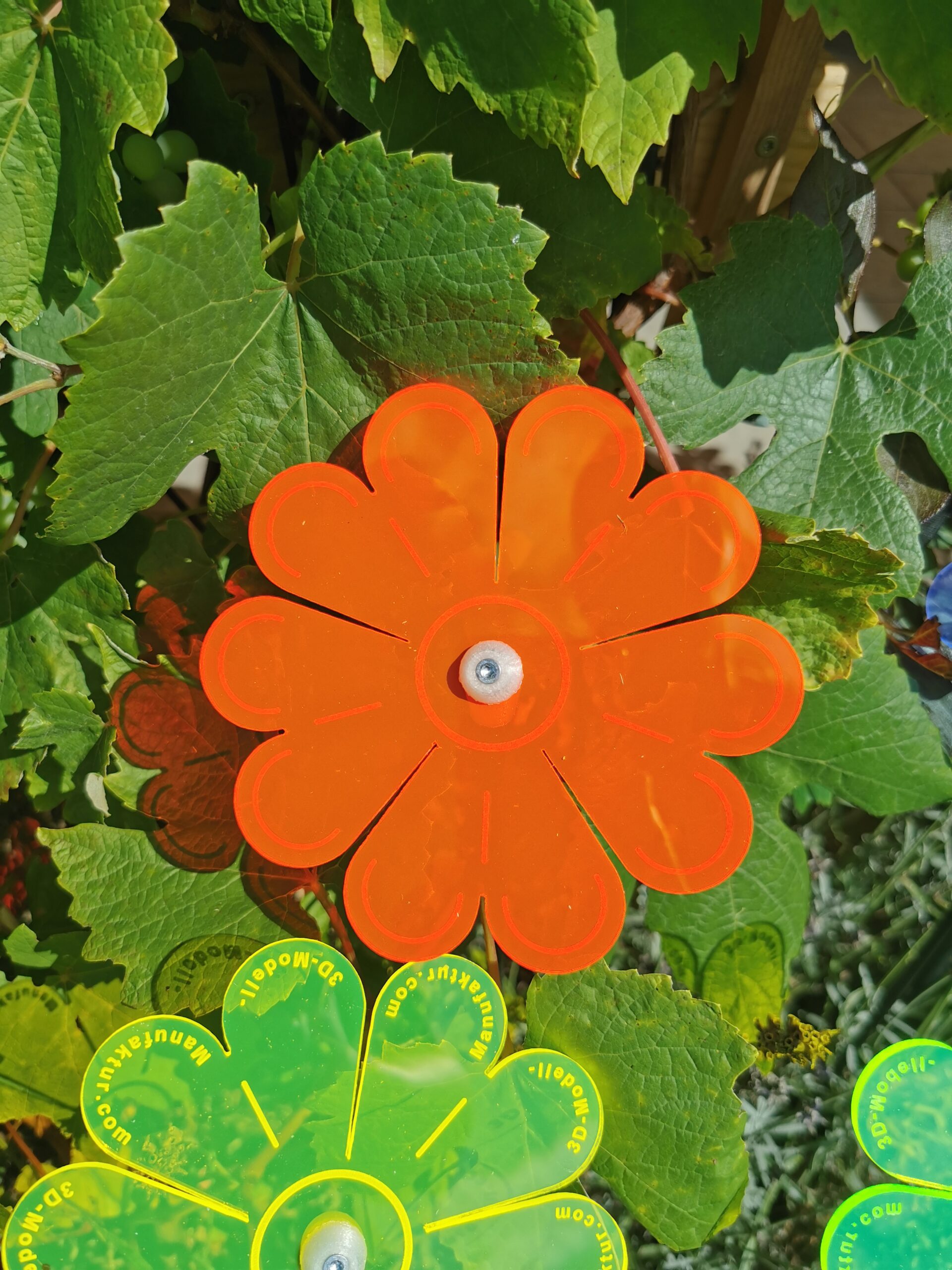 Sonnenfänger Blume bunt, 5er-Set – Bild 4