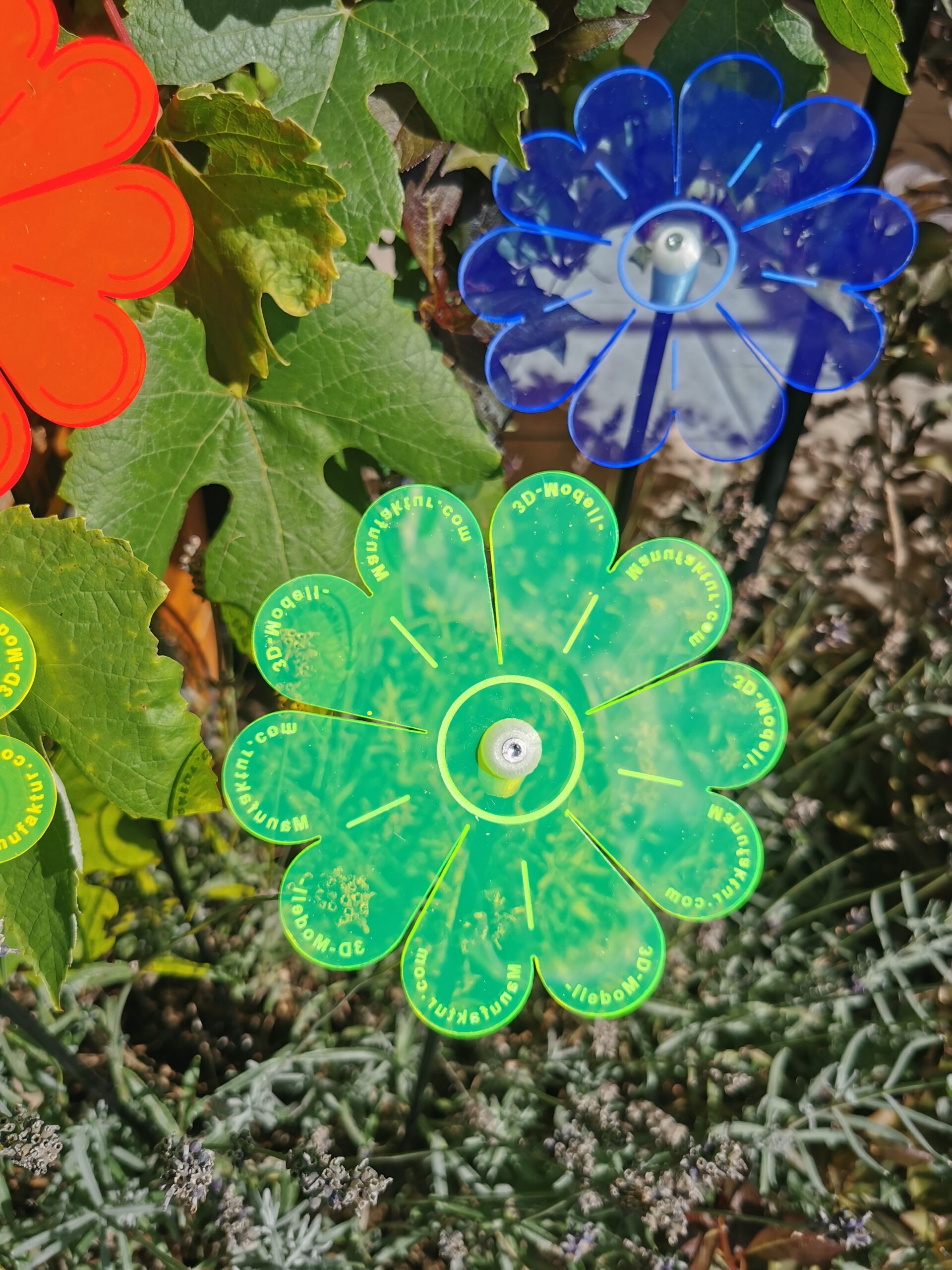 Sonnenfänger Blume bunt, 5er-Set – Bild 5