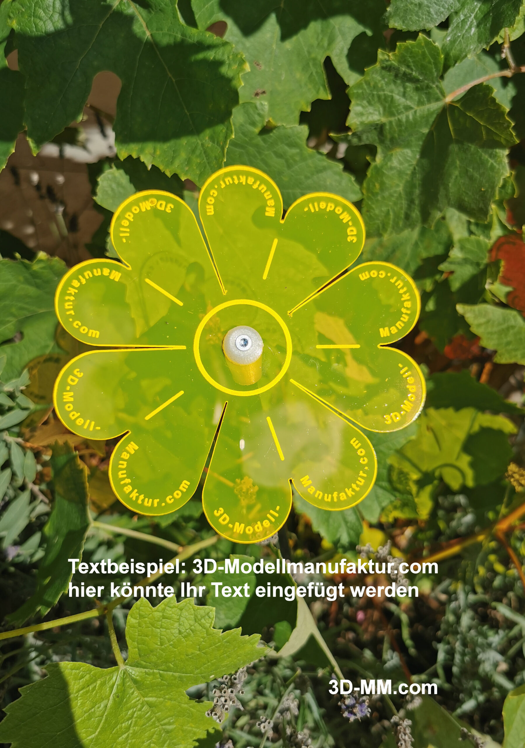 Sonnenfänger Blume bunt, 5er-Set – Bild 3