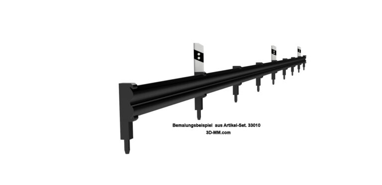 Leitplanken + Begrenzungspfosten (220 cm) Spur H0